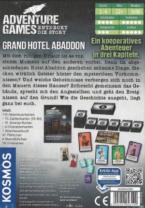 Adventure Games - Grand Hotel Abaddon Rückseite