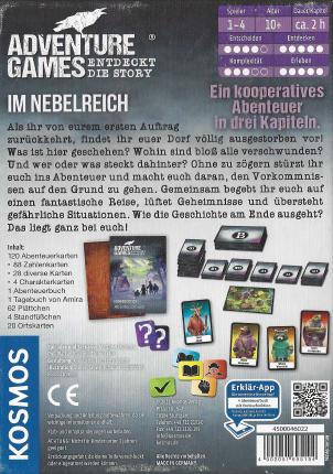 Adventure Games - Im Nebelreich Rückseite