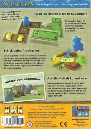 Agricola - Familienspiel Rückseite