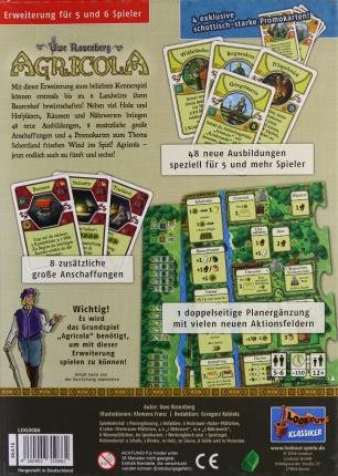 Agricola - 5-6 Spieler Rückseite