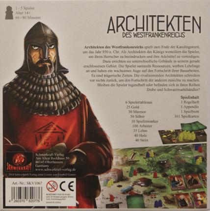 Architekten des Westfrankenreichs Rückseite