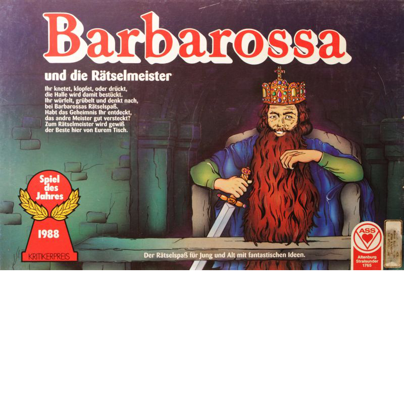 Barbarossa und die Rätselmeister Cover des Brettspiels 'Barbarossa und die Rätselmeister'