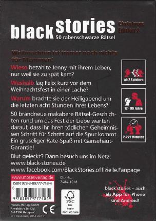 Black Stories – Christmas Edition 2 Rückseite