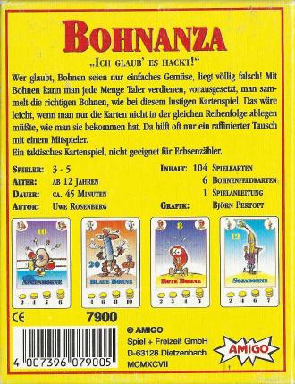 Bohnanza Rückseite