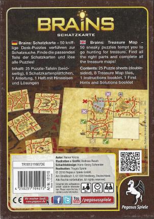 Brains – Schatzkarte Rückseite