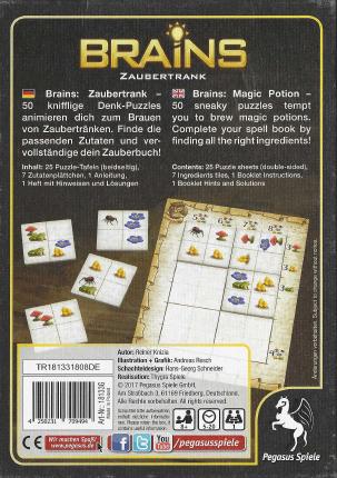 Brains – Zaubertrank Rückseite