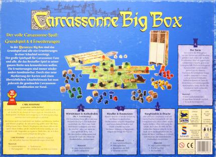 Carcassonne – Bigbox Rückseite