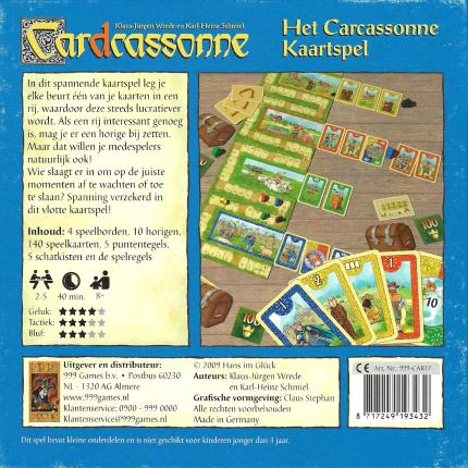 Cardcassonne – Het Carcassonne Kaartspel Rückseite
