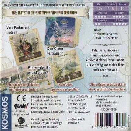 Cartaventura – Vinland Rückseite