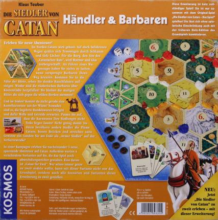Catan – Händler und Barbaren Rückseite