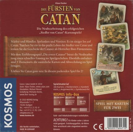 Die Fürsten von Catan Rückseite