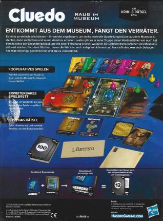 Cluedo – Raub im Museum Rückseite
