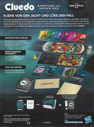 Cluedo – Sabotage auf hoher See Rückseite