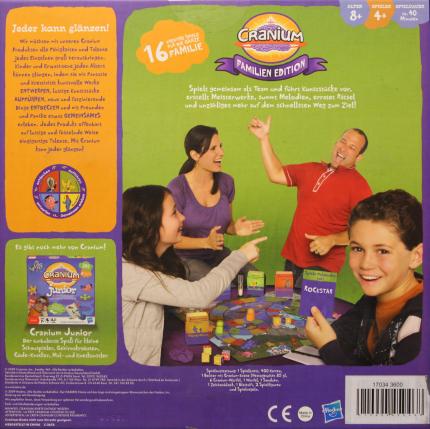 Cranium – Familienedition Rückseite
