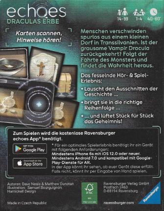 Echoes – Draculas Erbe Rückseite