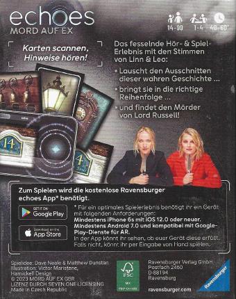 Echoes – Mord auf Ex Rückseite
