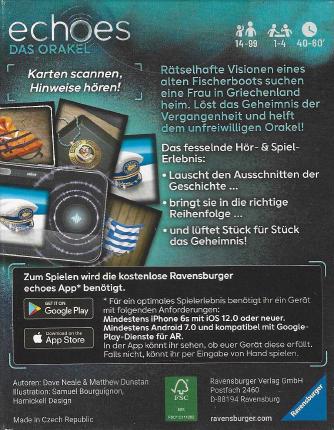 Echoes – Das Orakel Rückseite