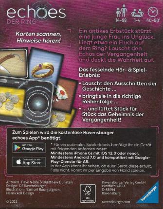 Echoes – Der Ring Rückseite