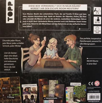 Escape The Box – Das verfluchte Herrenhaus Rückseite
