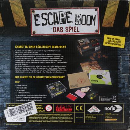 Escape Room – Das Spiel Rückseite