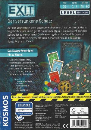 Exit – Der versunkene Schatz Rückseite