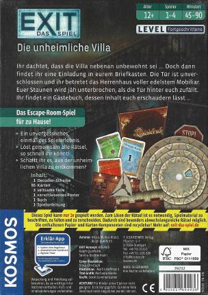 Exit – Die unheimliche Villa Rückseite