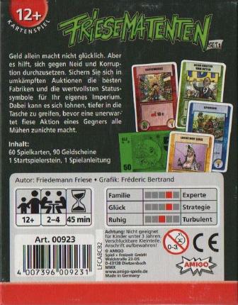 Friesematenten Rückseite