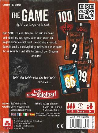 The Game Rückseite