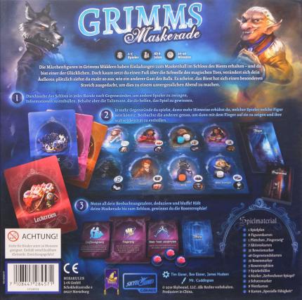 Grimms Maskerade Rückseite