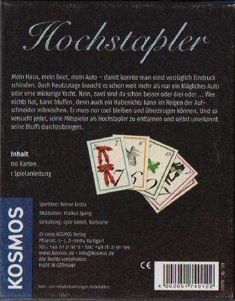 Hochstapler Rückseite