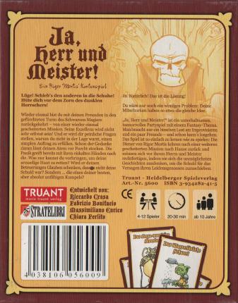 Ja, Herr und Meister! Rückseite