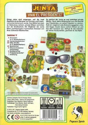 Junta – Viva el Presidente Rückseite
