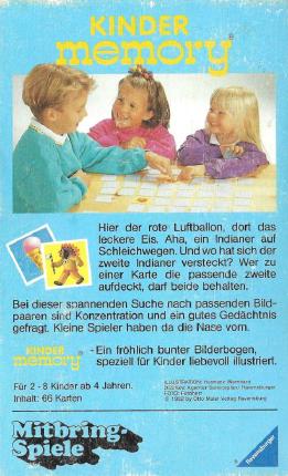 Kindermemory Rückseite