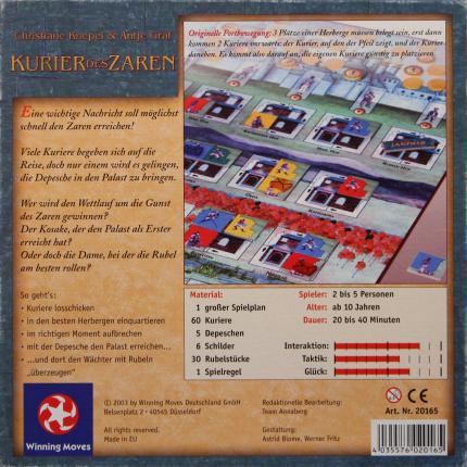 Kurier des Zaren Rückseite