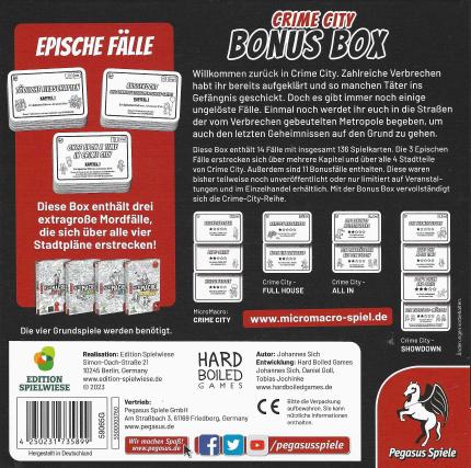 Micro Macro – Crime City Bonus Box Rückseite