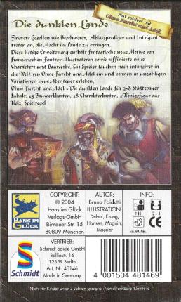 Ohne Furcht und Adel – Die dunklen Lande Rückseite