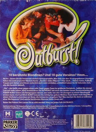 Outburst Rückseite