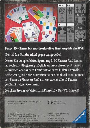Phase 10 Rückseite