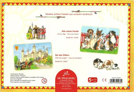 Puzzle Bei den Indianern - 72 Teile Rückseite