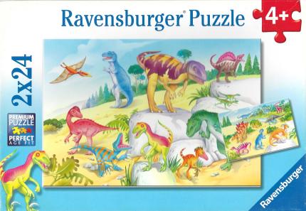 Puzzle Bunte Dinosaurier - 200 Teile Cover