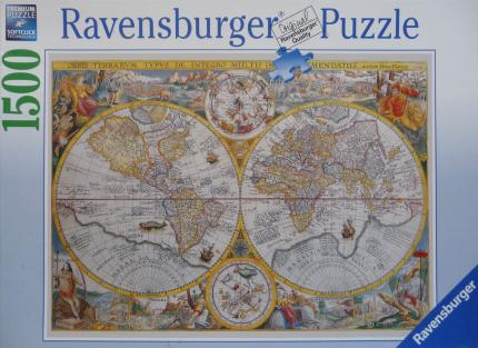 Puzzle Weltkarte 1594 - 1500 Teile Cover