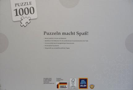 Puzzle Nyhavn Kopenhagen - 1000 Teile Rückseite