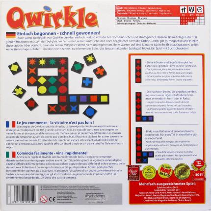Qwirkle Rückseite