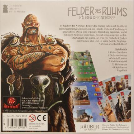 Räuber der Nordsee - Felder des Ruhms Rückseite