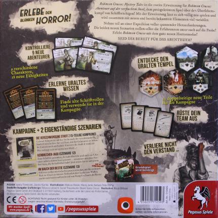 Robinson Crusoe -– Mystery Tales Rückseite