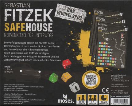 Safehouse – das Würfelspiel Rückseite