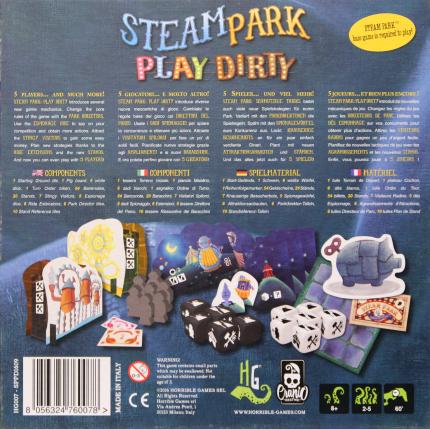 Steam Park – Play dirty Rückseite