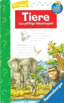 Tiere – Das pfiffige Wissensspiel Cover
