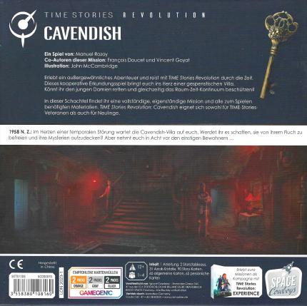 Time Stories Revolution – Cavendish Rückseite