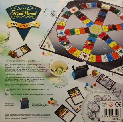 Trivial Pursuit – Jahrtausend Edition Rückseite